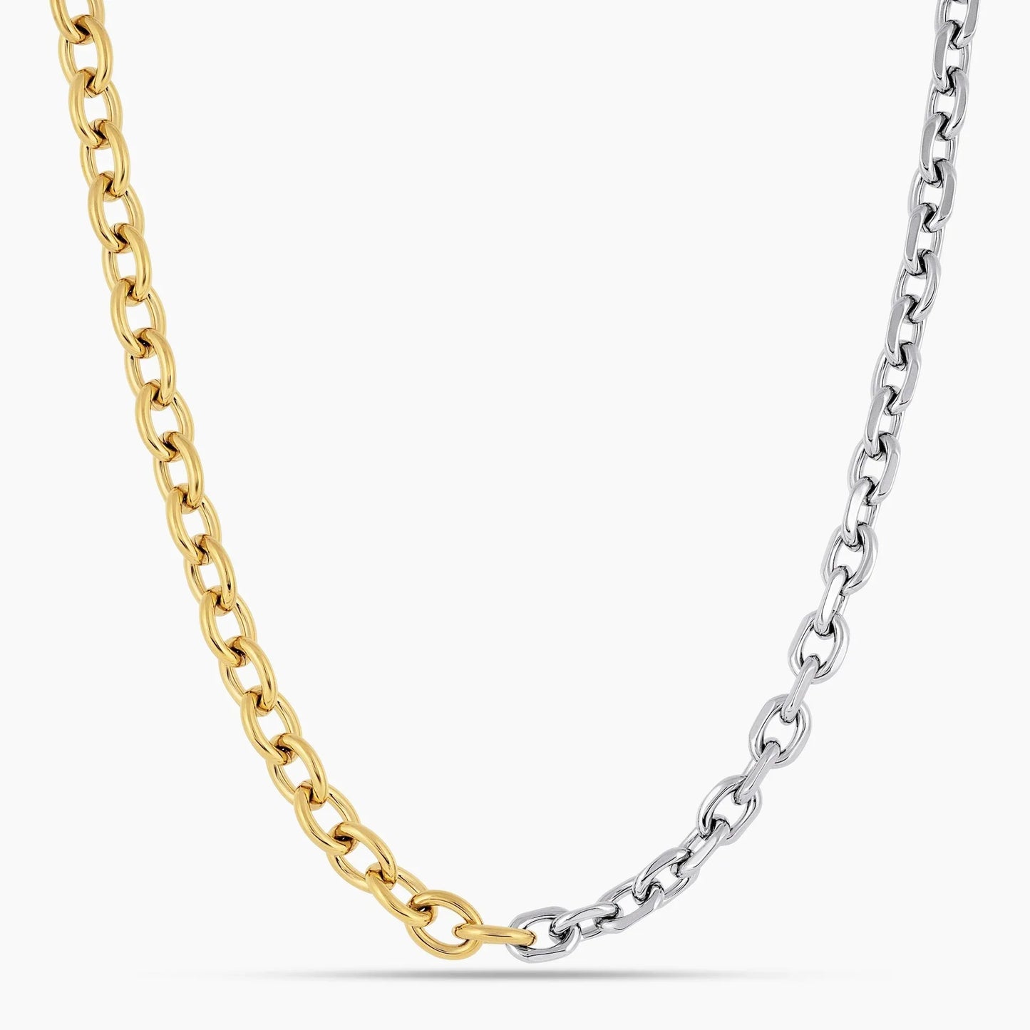 XL Two-Tone Link Chain - Virella Jewelry
