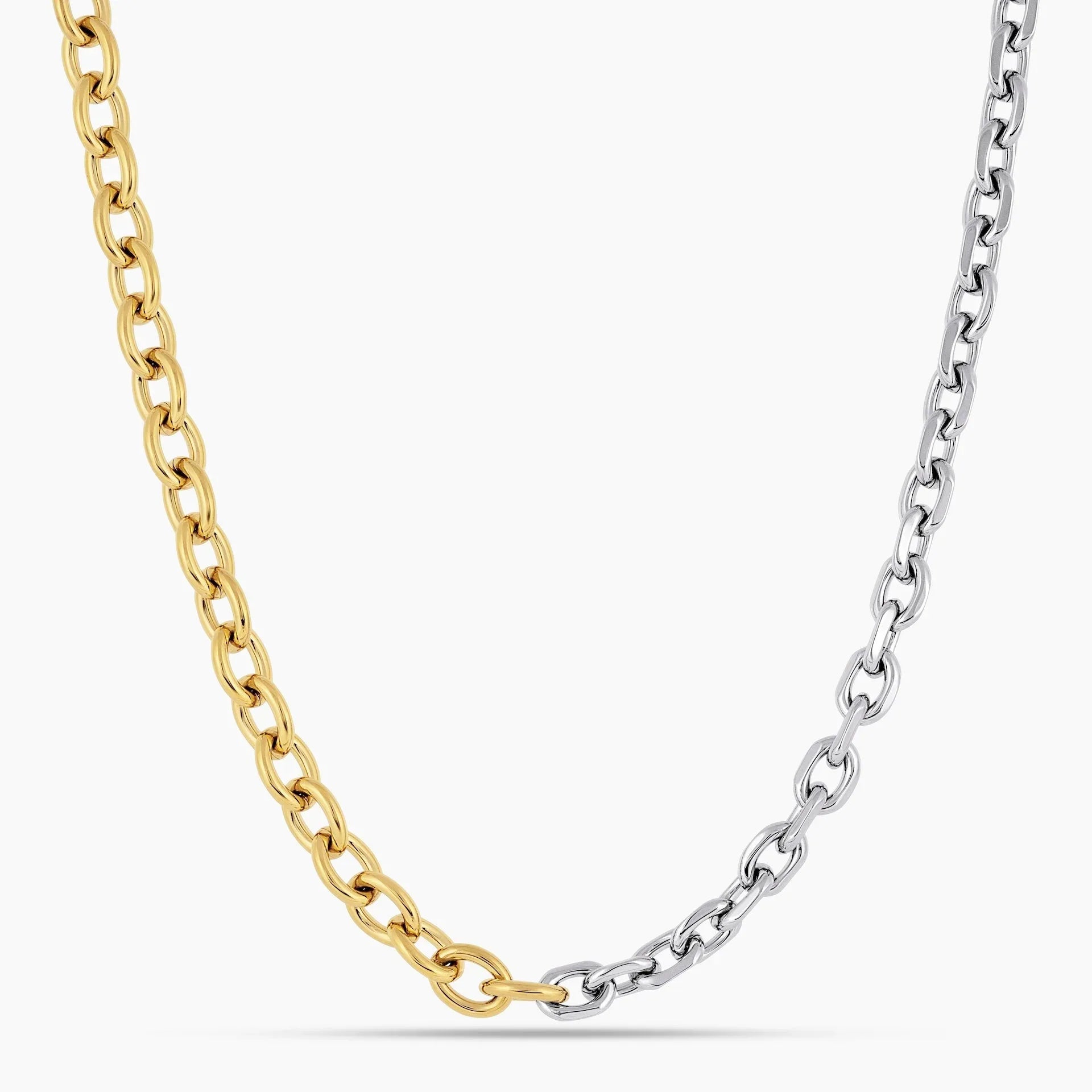 XL Two-Tone Link Chain - Virella Jewelry
