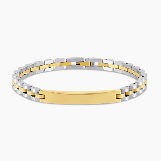 Jubilee Bracelet with Engraved Bar - Virella Jewelry